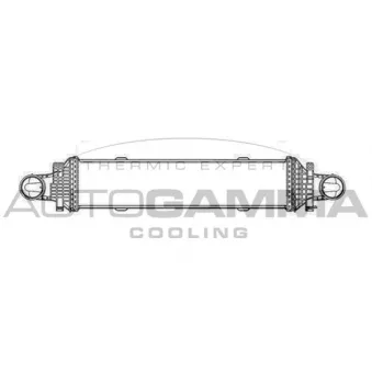 Intercooler, échangeur AUTOGAMMA 105633