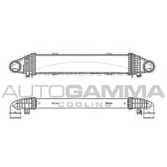 Intercooler, échangeur AUTOGAMMA 105634