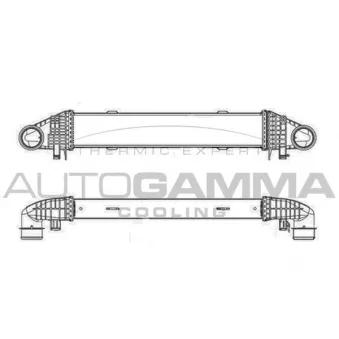 Intercooler, échangeur AUTOGAMMA 105635