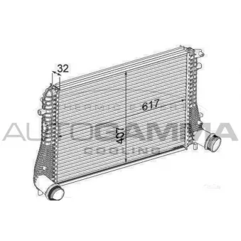 Intercooler, échangeur AUTOGAMMA 105637