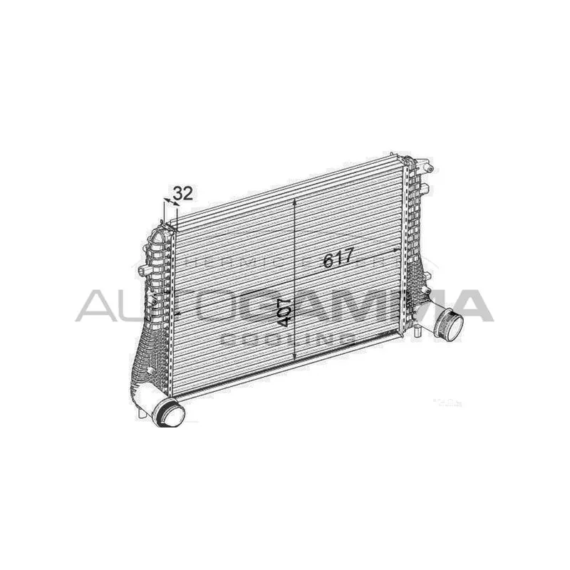 Intercooler, échangeur AUTOGAMMA 105637
