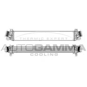 Intercooler, échangeur AUTOGAMMA 105641