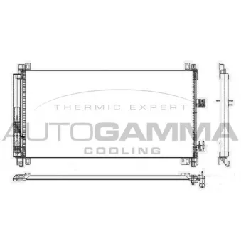 Condenseur, climatisation AUTOGAMMA 105642