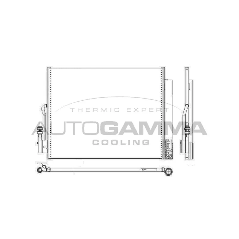 Condenseur, climatisation AUTOGAMMA 105643