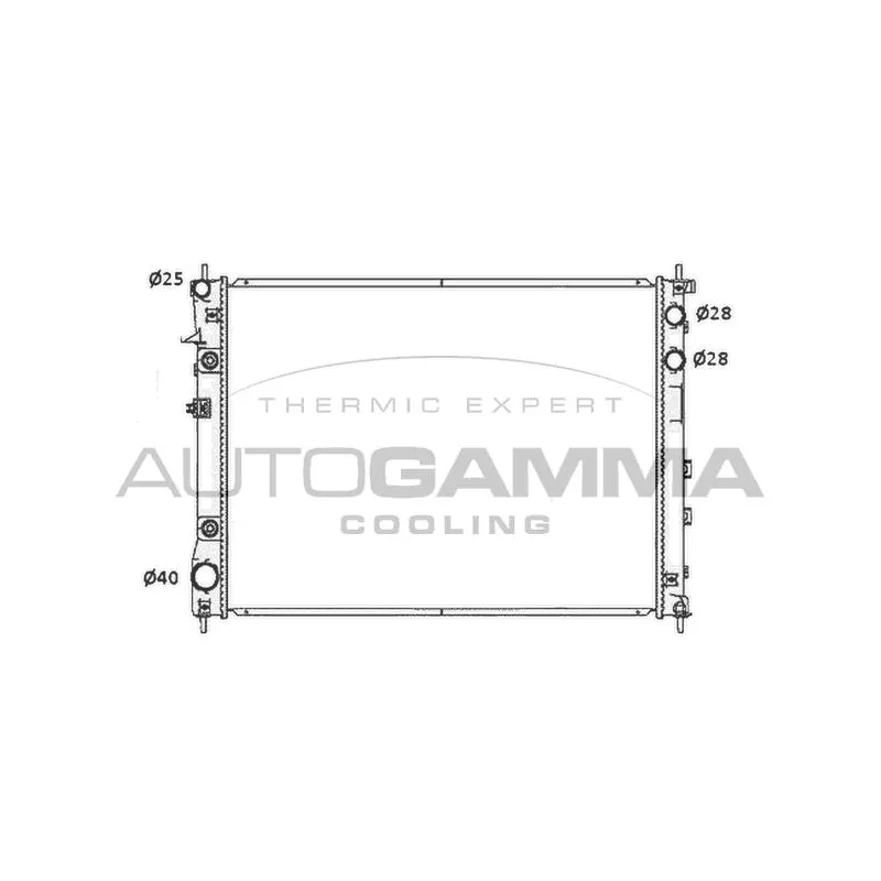 Radiateur, refroidissement du moteur AUTOGAMMA 105652