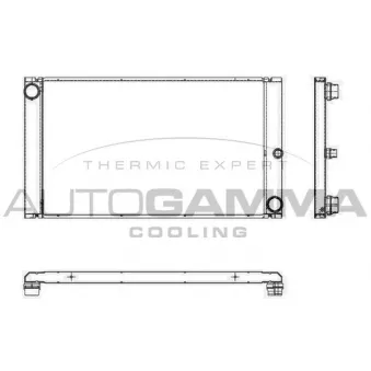 Radiateur, refroidissement du moteur AUTOGAMMA 105657