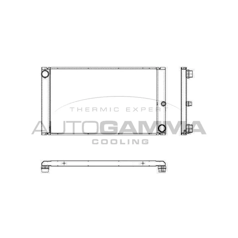 Radiateur, refroidissement du moteur AUTOGAMMA 105657