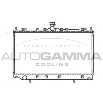 Radiateur, refroidissement du moteur AUTOGAMMA 105659