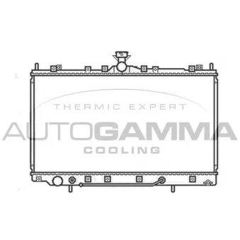 Radiateur, refroidissement du moteur AUTOGAMMA 105660