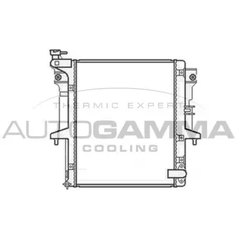 Radiateur, refroidissement du moteur AUTOGAMMA 105661