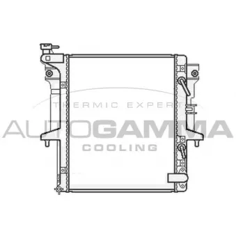 Radiateur, refroidissement du moteur AUTOGAMMA 105662
