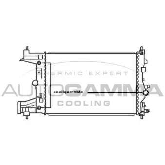 Radiateur, refroidissement du moteur AUTOGAMMA 105669