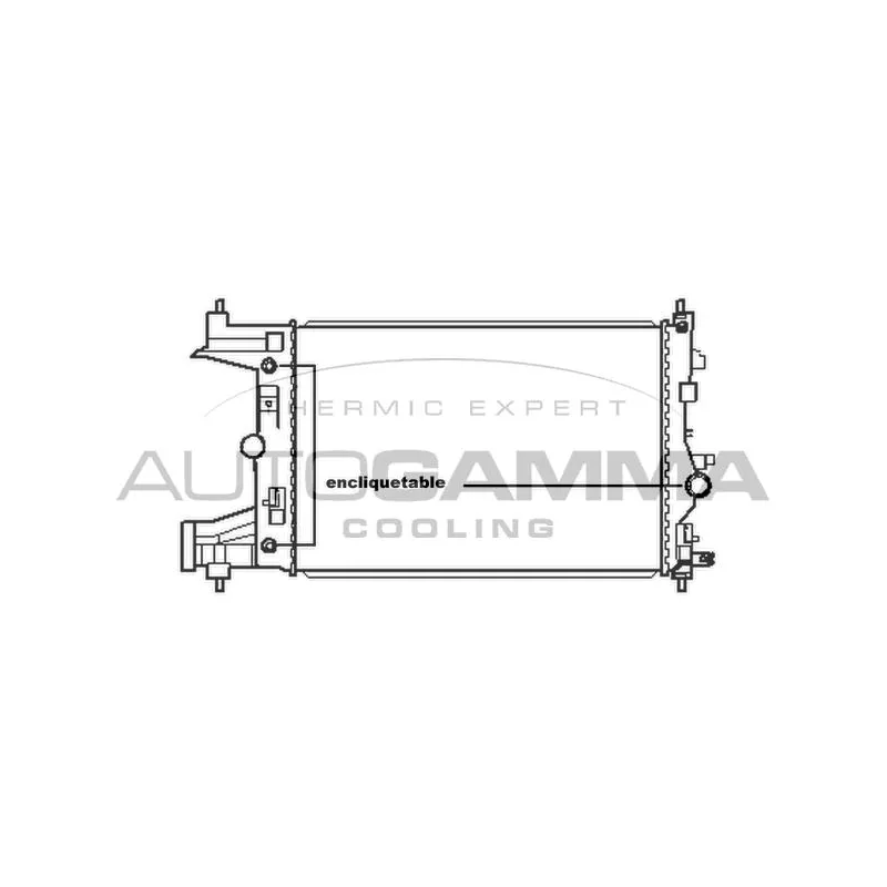 Radiateur, refroidissement du moteur AUTOGAMMA 105669