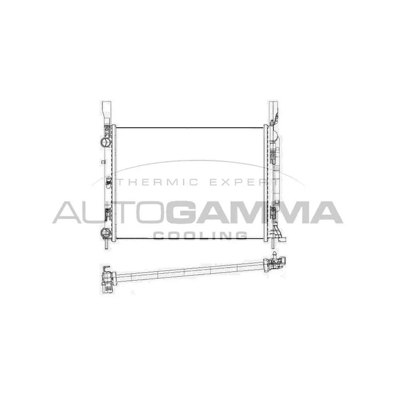 Radiateur, refroidissement du moteur AUTOGAMMA 105670