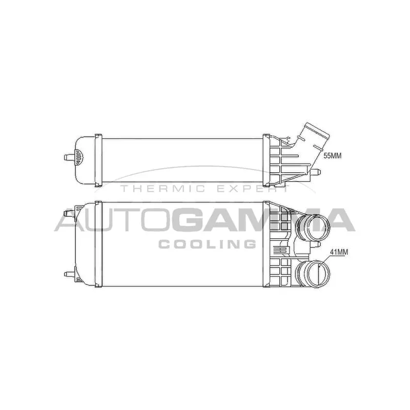 Intercooler, échangeur AUTOGAMMA 105675