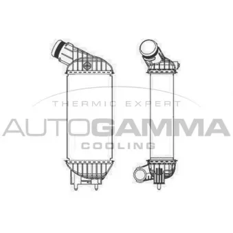 Intercooler, échangeur AUTOGAMMA 105677
