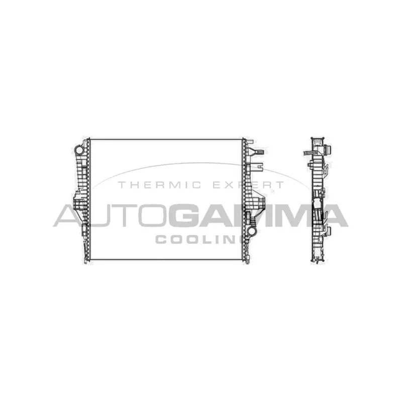 Radiateur, refroidissement du moteur AUTOGAMMA 105680