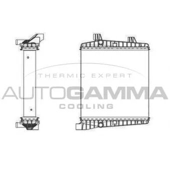 Radiateur, refroidissement du moteur AUTOGAMMA 105682