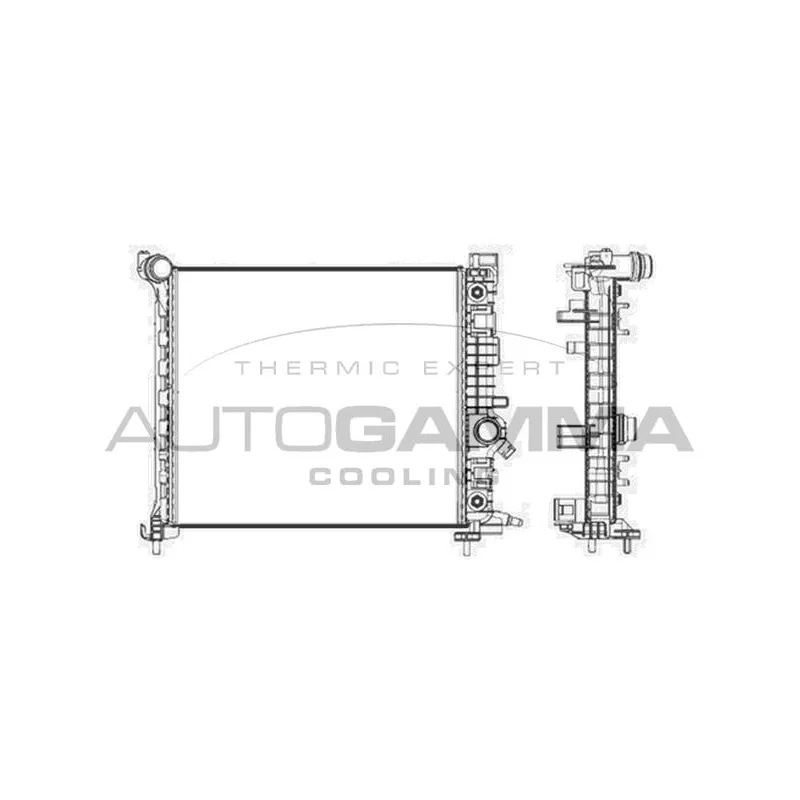 Radiateur, refroidissement du moteur AUTOGAMMA 105683