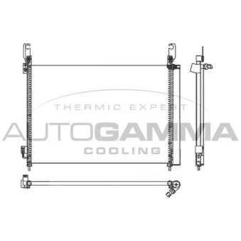 Condenseur, climatisation AUTOGAMMA 105689