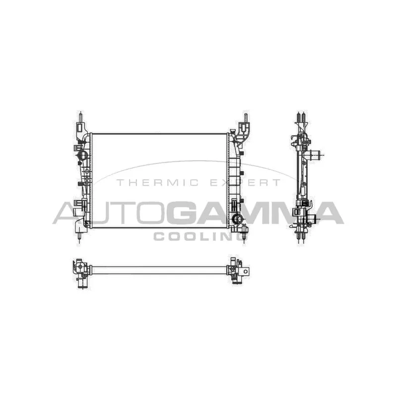 Radiateur, refroidissement du moteur AUTOGAMMA 105694
