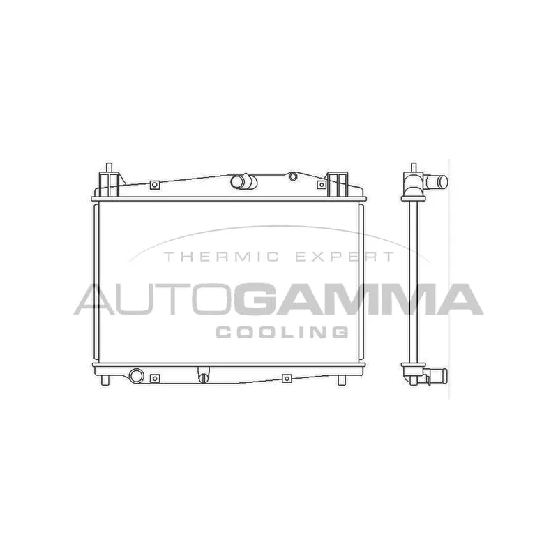 Radiateur, refroidissement du moteur AUTOGAMMA 105695