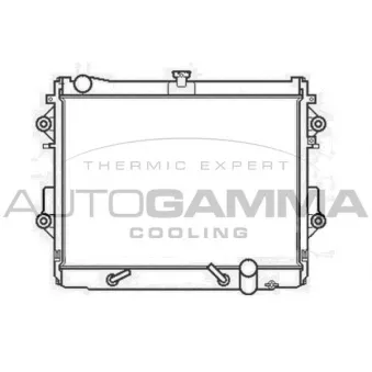 Radiateur, refroidissement du moteur AUTOGAMMA 105699