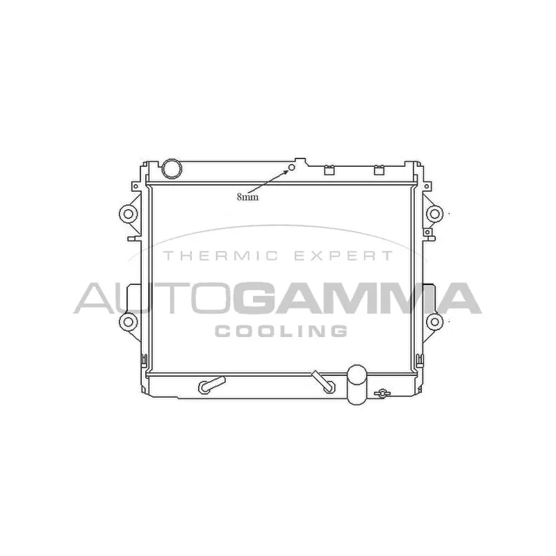 Radiateur, refroidissement du moteur AUTOGAMMA 105700