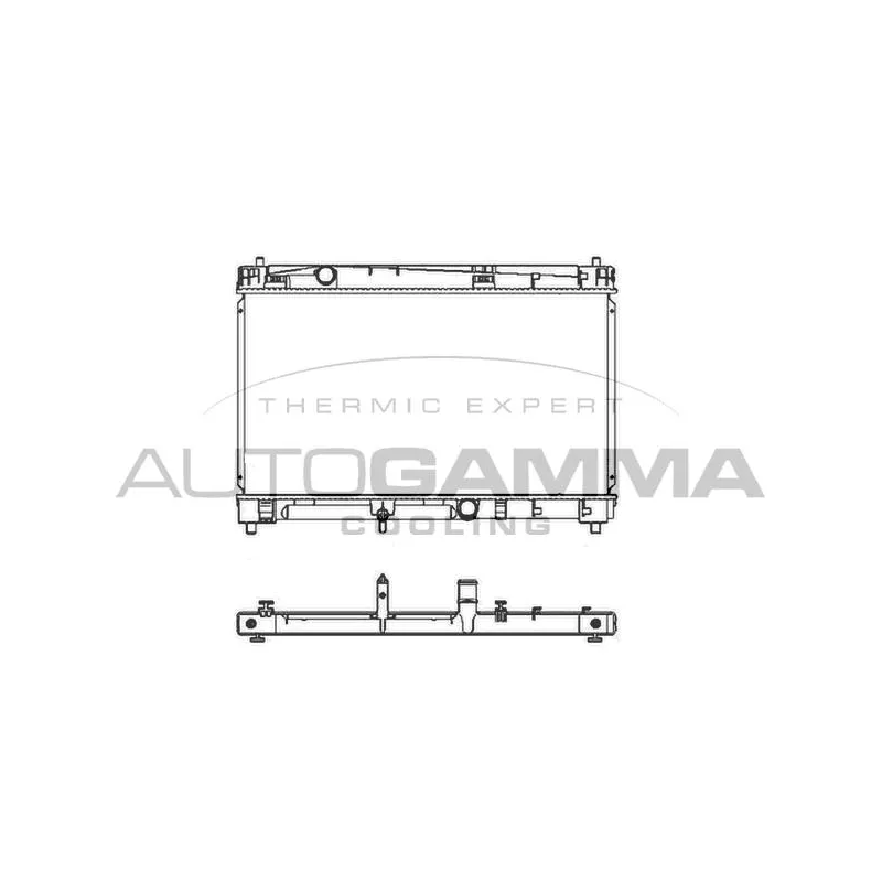 Radiateur, refroidissement du moteur AUTOGAMMA 105702