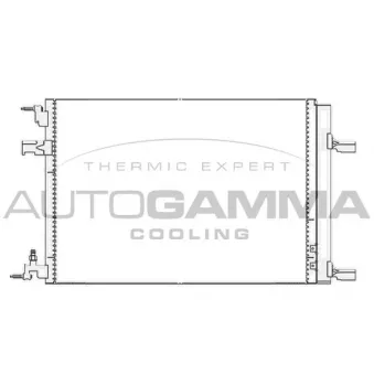 Condenseur, climatisation AUTOGAMMA 105711