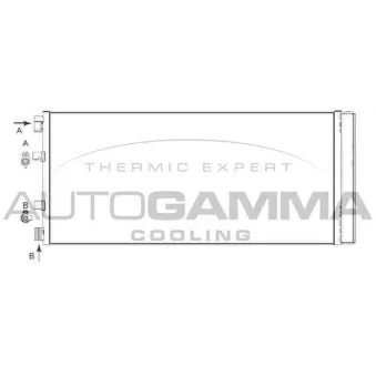 Condenseur, climatisation AUTOGAMMA 105714
