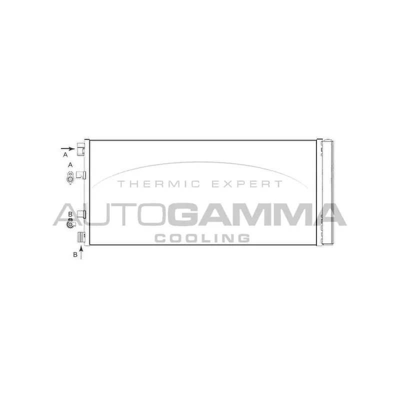 Condenseur, climatisation AUTOGAMMA 105714