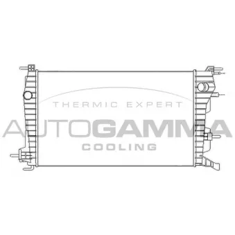 Radiateur, refroidissement du moteur AUTOGAMMA 105715