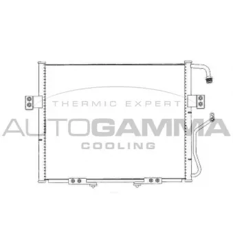 Condenseur, climatisation AUTOGAMMA 105717