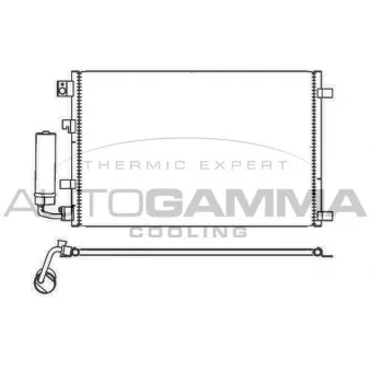 Condenseur, climatisation AUTOGAMMA 105718