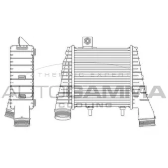 Intercooler, échangeur AUTOGAMMA 105721