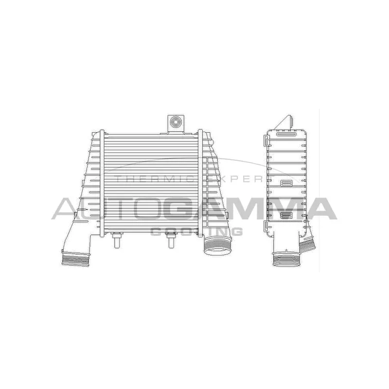 Intercooler, échangeur AUTOGAMMA 105722