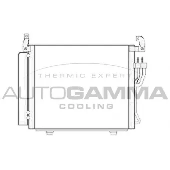 Condenseur, climatisation AUTOGAMMA 105732