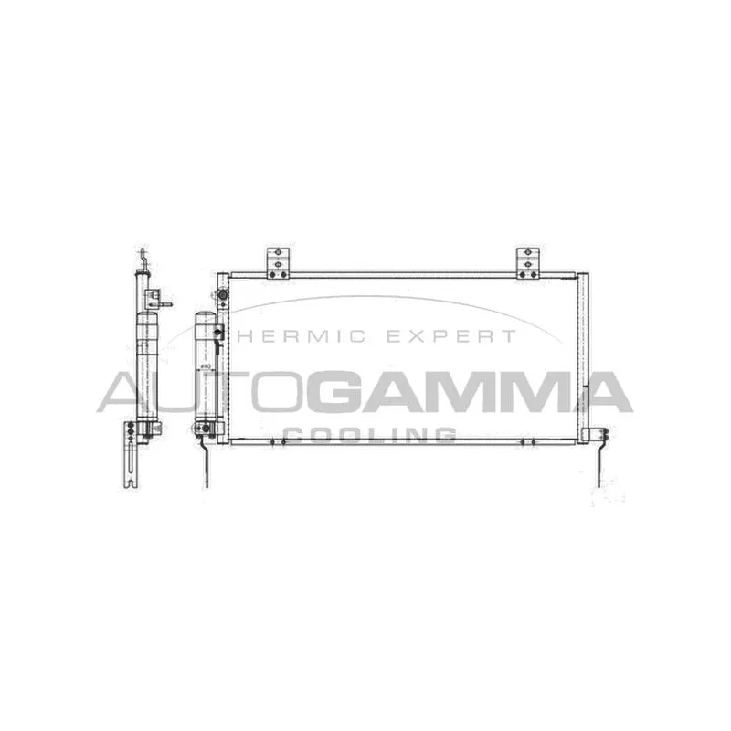 Condenseur, climatisation AUTOGAMMA 105733