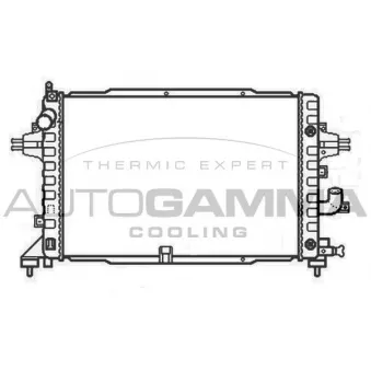 Radiateur, refroidissement du moteur AUTOGAMMA 105734