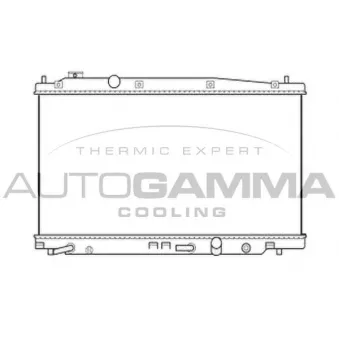 Radiateur, refroidissement du moteur AUTOGAMMA 105738