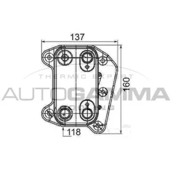 Radiateur d'huile AUTOGAMMA 105739
