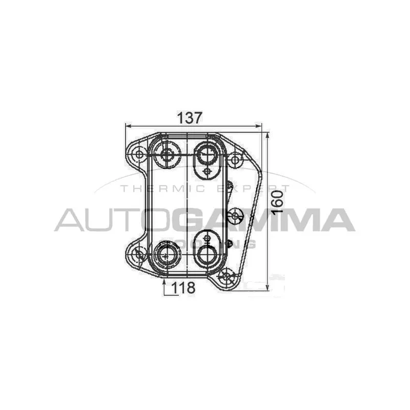 Radiateur d'huile AUTOGAMMA 105739