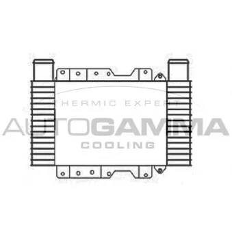Intercooler, échangeur AUTOGAMMA 105741