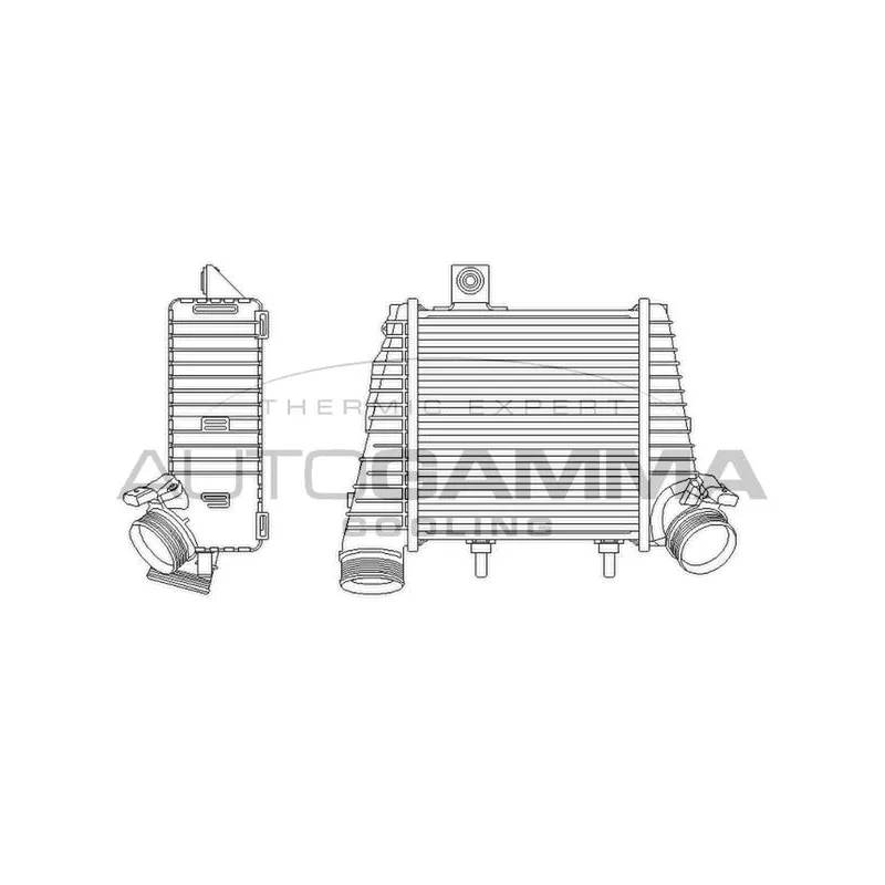 Intercooler, échangeur AUTOGAMMA 105742