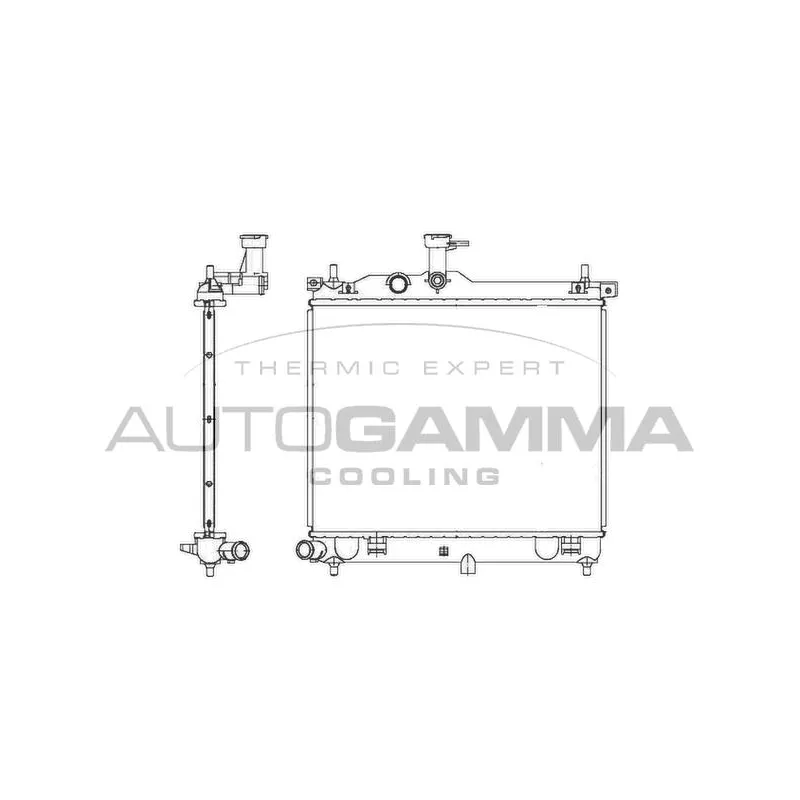 Radiateur, refroidissement du moteur AUTOGAMMA 105750