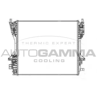 Radiateur, refroidissement du moteur AUTOGAMMA 105753