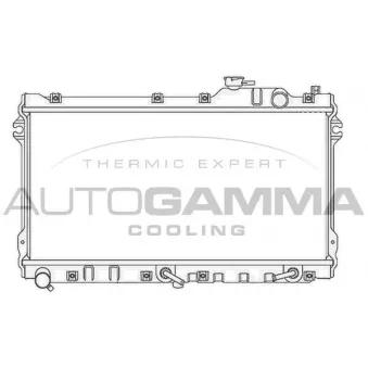 Radiateur, refroidissement du moteur AUTOGAMMA 105755