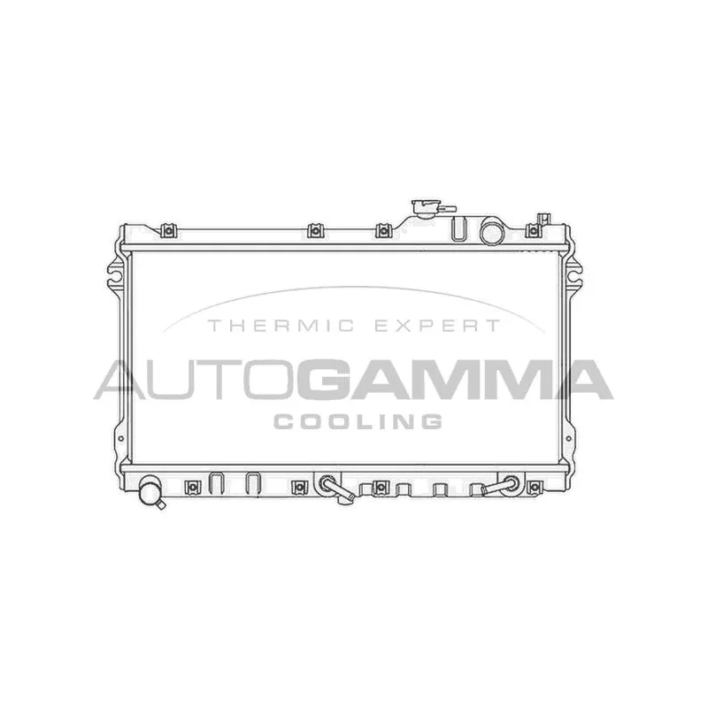 Radiateur, refroidissement du moteur AUTOGAMMA 105755