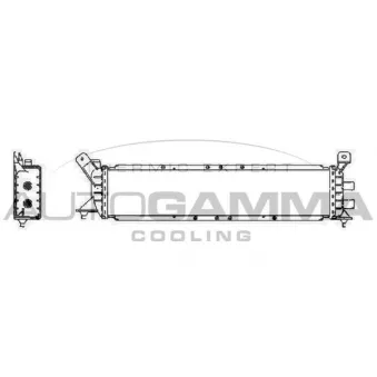 Radiateur, refroidissement du moteur AUTOGAMMA 105756